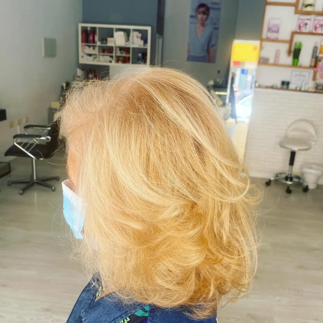 Ejemplo corte pelo rubio