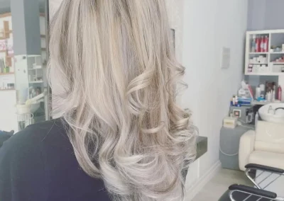 Ejemplo peinado gris claro